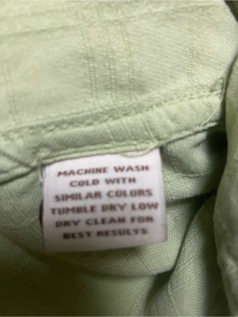 Light Green Short-Sleeve Button-Down Shirt with Chest Pocket - Picture 5 of 5